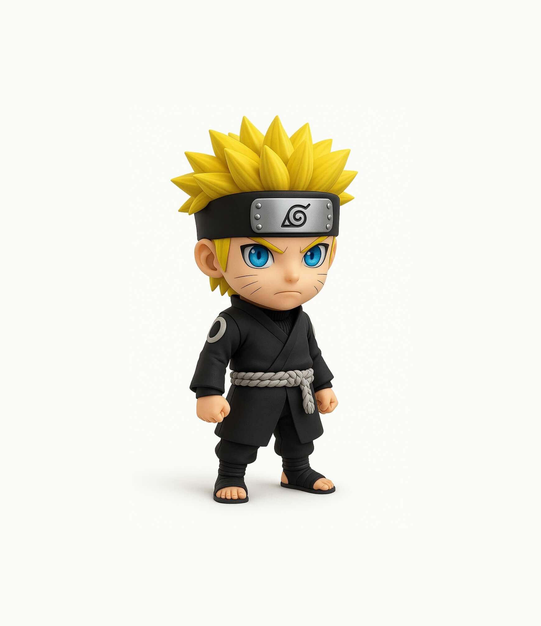 Blond ninja chibi figure - Image 2