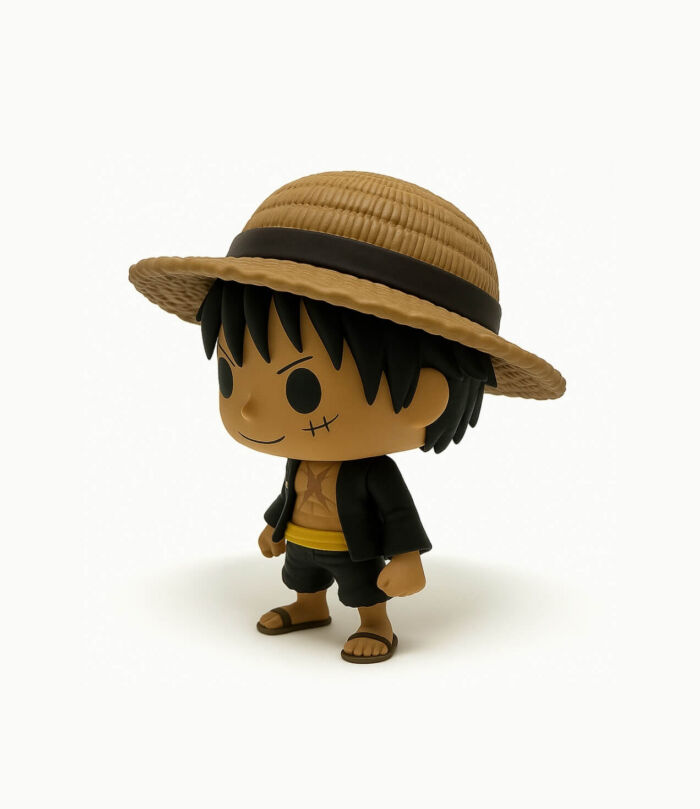 Straw hat adventurer figure